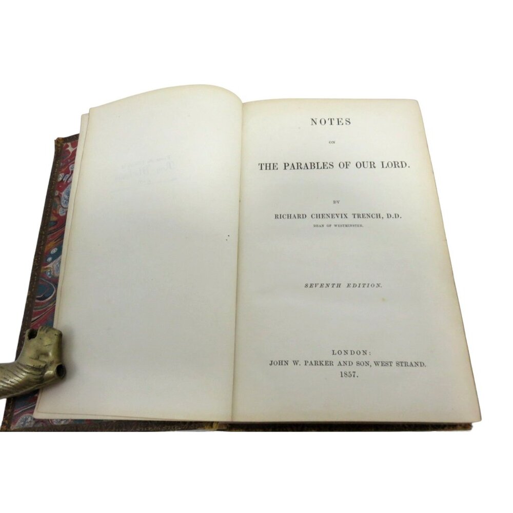 Antique Notes On The Parables Of Our Lord By Richard Chenevix Trench 1857 7th Ed